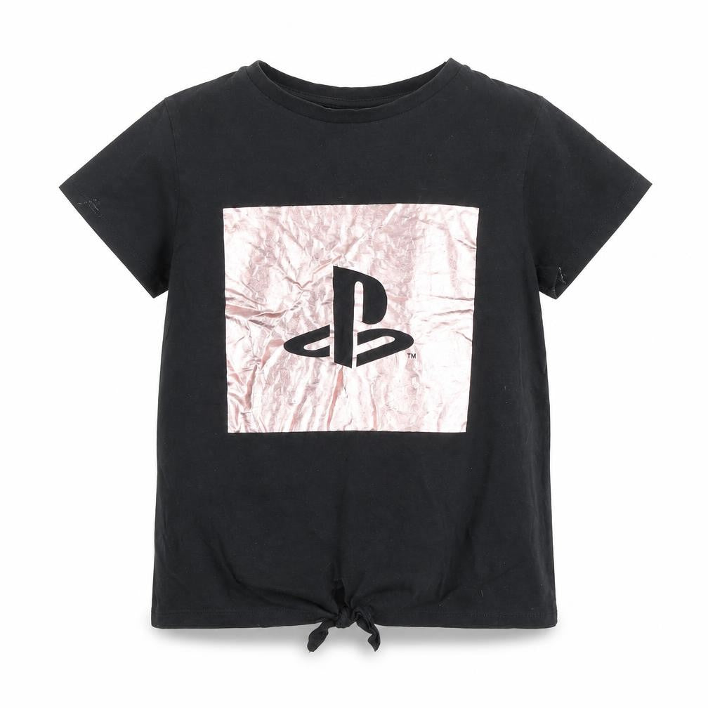 Fashion UK PlayStation Unisex Kids Black T-Shirt 14-15 Years