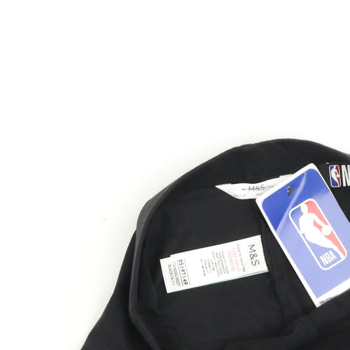 Marks & Spencer Boys Black Biker Shorts 11-12Y NBA Lakers