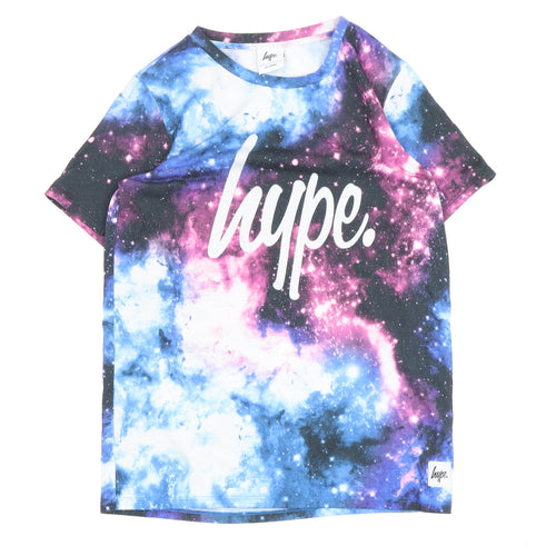 Hype Boys Multicoloured Galaxy Graphic T-Shirt 13 Years