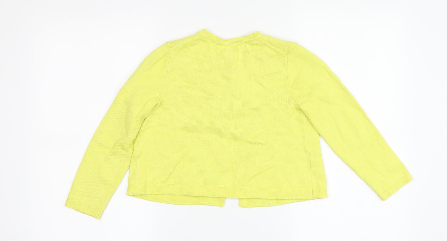 Mini Boden Girls Yellow Cardigan Age 3-4 Years, Cotton