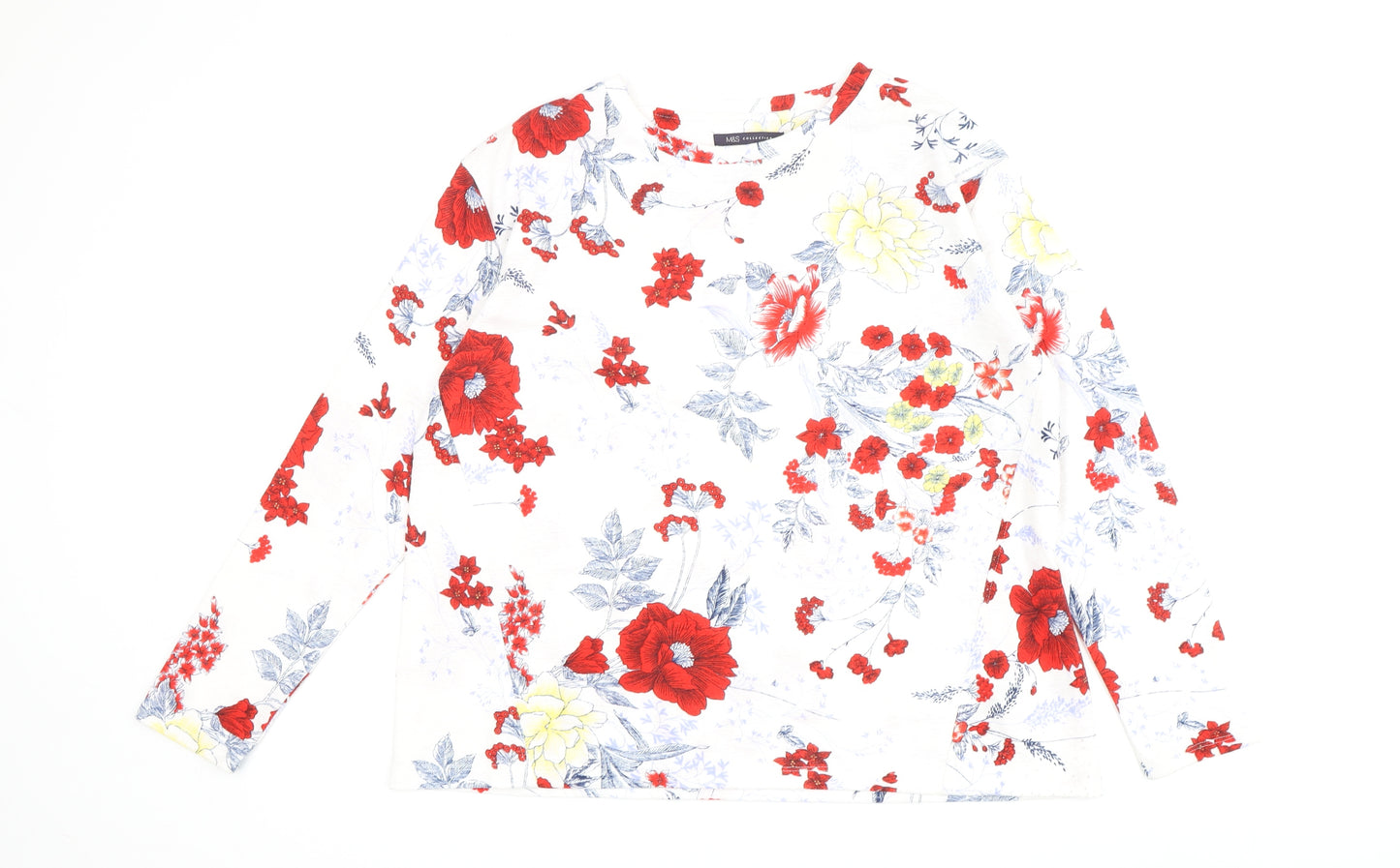 Marks and Spencer Floral Women's Multicoloured T-Shirt Size 16
