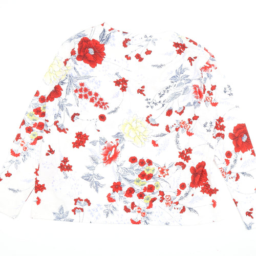 Marks and Spencer Floral Women's Multicoloured T-Shirt Size 16