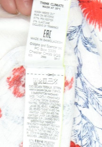 Marks and Spencer Floral Women's Multicoloured T-Shirt Size 16