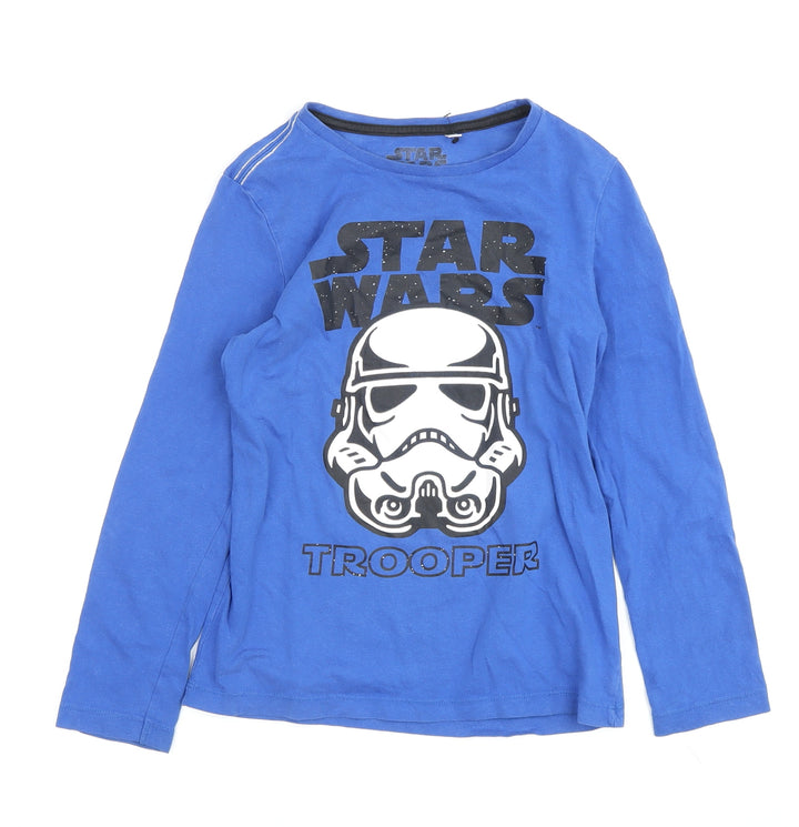 Star Wars Boys Blue Graphic Long Sleeve T-Shirt - Size M