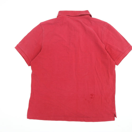Jaeger Men's Red Polo Shirt S Short Sleeve