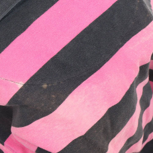 Brook Taverner Men's Polo XL Pink Striped Short Sleeve