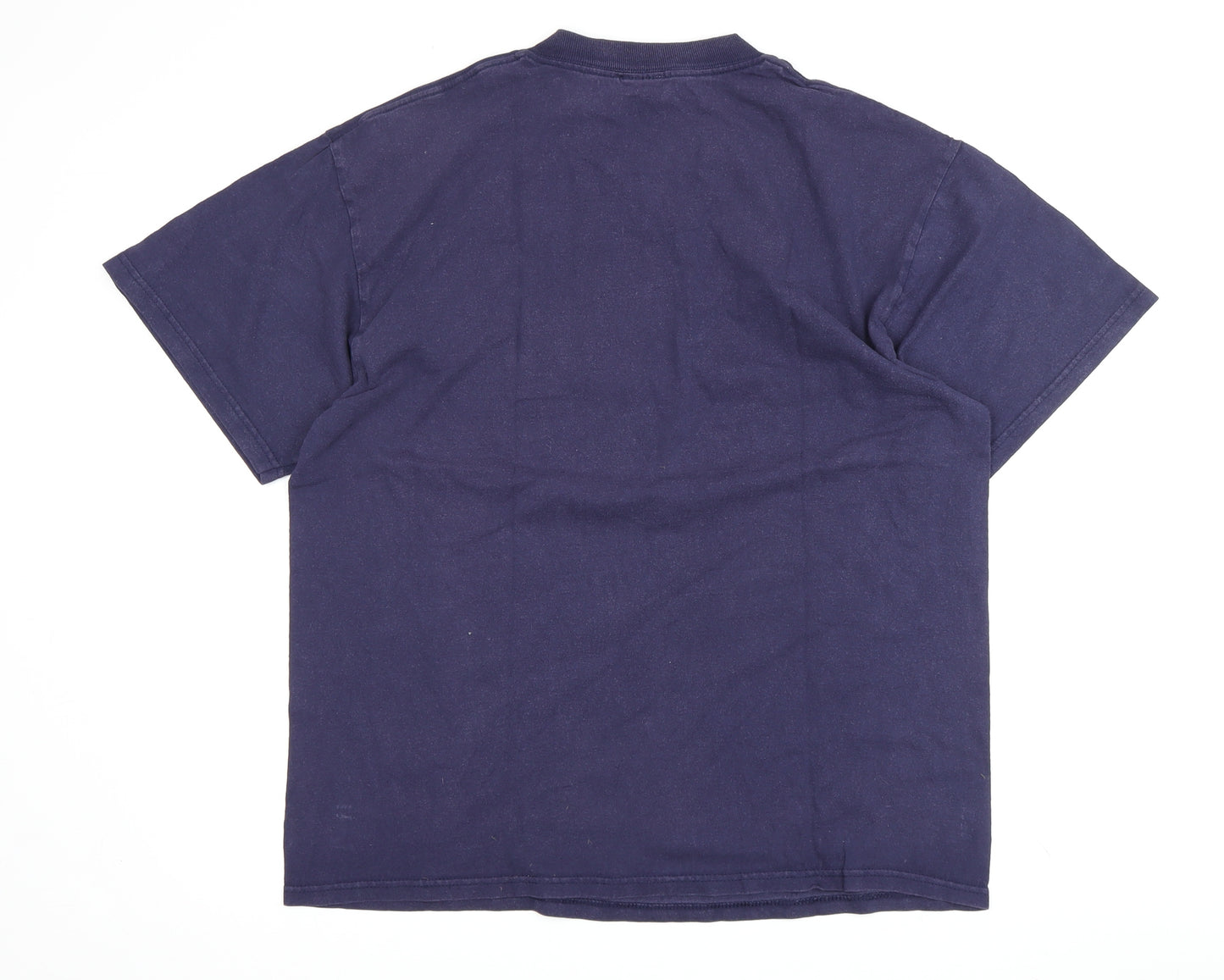 Nike Men's Blue Graphic Print T-Shirt, Size L