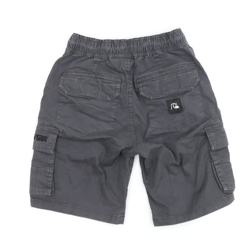 Quiksilver Boys Grey Cargo Shorts 8 Years Relaxed Fit