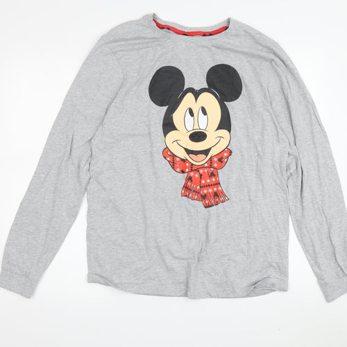 Disney Unisex Cartoon Grey M Long Sleeve T-Shirt