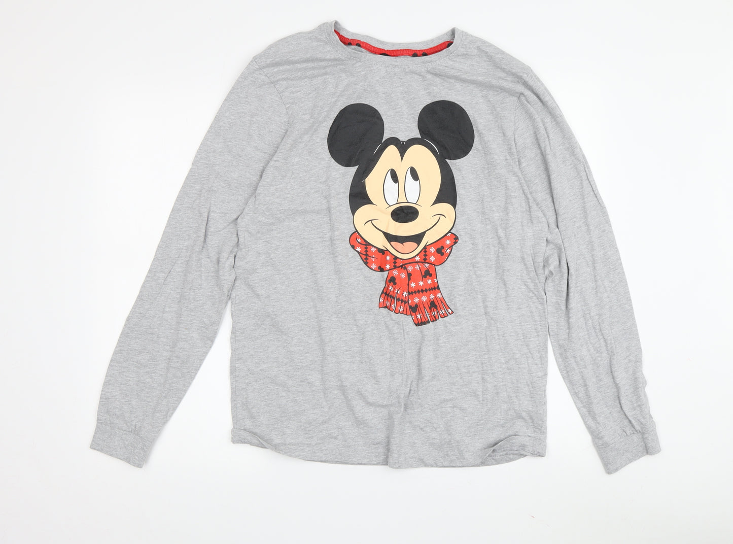 Disney Unisex Cartoon Grey M Long Sleeve T-Shirt