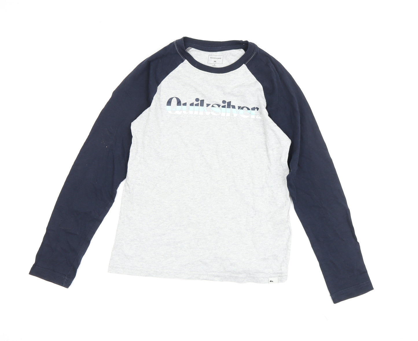 Quiksilver Boys Multicoloured Graphic Long Sleeve T-Shirt Size 10