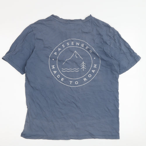 Passenger Men's Blue Medium Graphic Print T-Shirt
