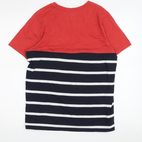 Abercrombie Kids Boys' Red Striped T-Shirt, 16 Years, Casual
