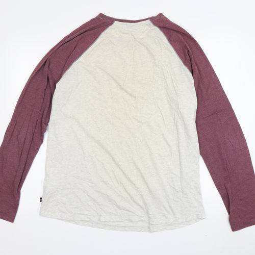 Animal Men's Multicoloured Long Sleeve Cotton T-Shirt L