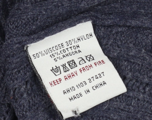 White Stuff Women's Blue Knit Cardigan Size 8