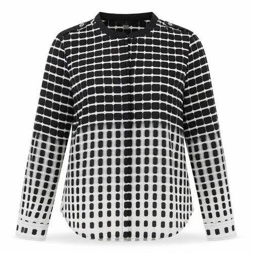 Calvin Klein Women's XS Black Geometric Blouse