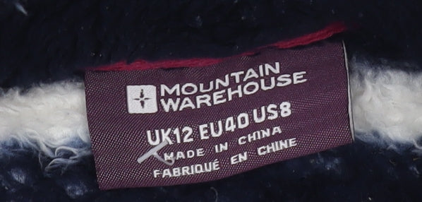 Mountain Warehouse Women's Blue Striped Sweatshirt Size 12