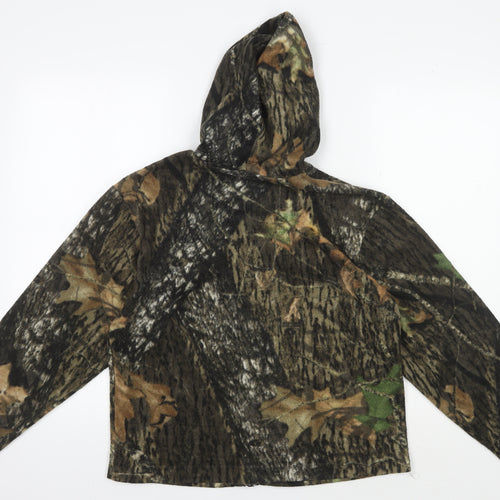 Woolrich Unisex Hooded Camouflage Fleece Jacket L