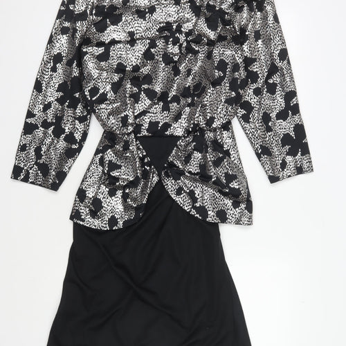 Paige Women's Black Bodycon Dress Size 14, Animal Print