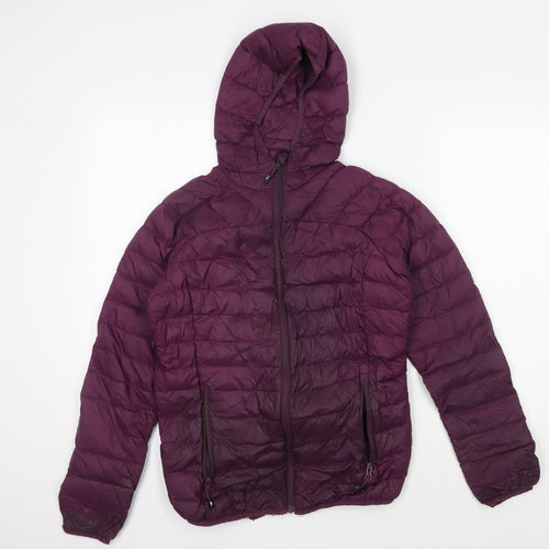 Trespass Women's Purple Puffer Jacket Size 10