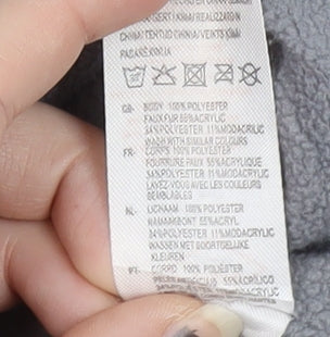 Lee Cooper Women's Grey Hooded Puffer Jacket Size 12