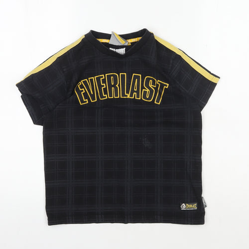 Everlast Boys' Black T-Shirt, Size 9-10 Years, Comfortable & Stylish