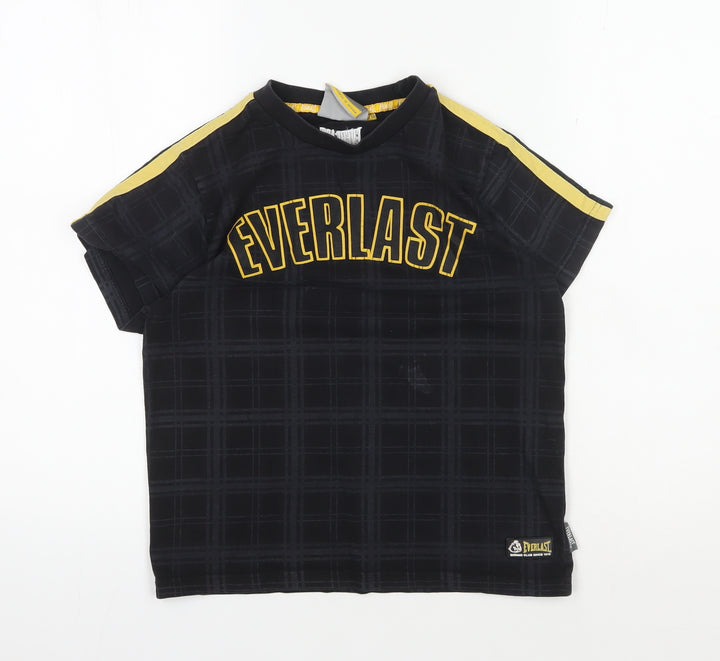 Everlast Boys' Black T-Shirt, Size 9-10 Years, Comfortable & Stylish