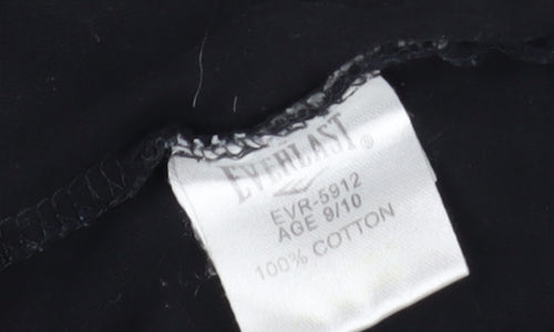 Everlast Boys' Black T-Shirt, Size 9-10 Years, Comfortable & Stylish