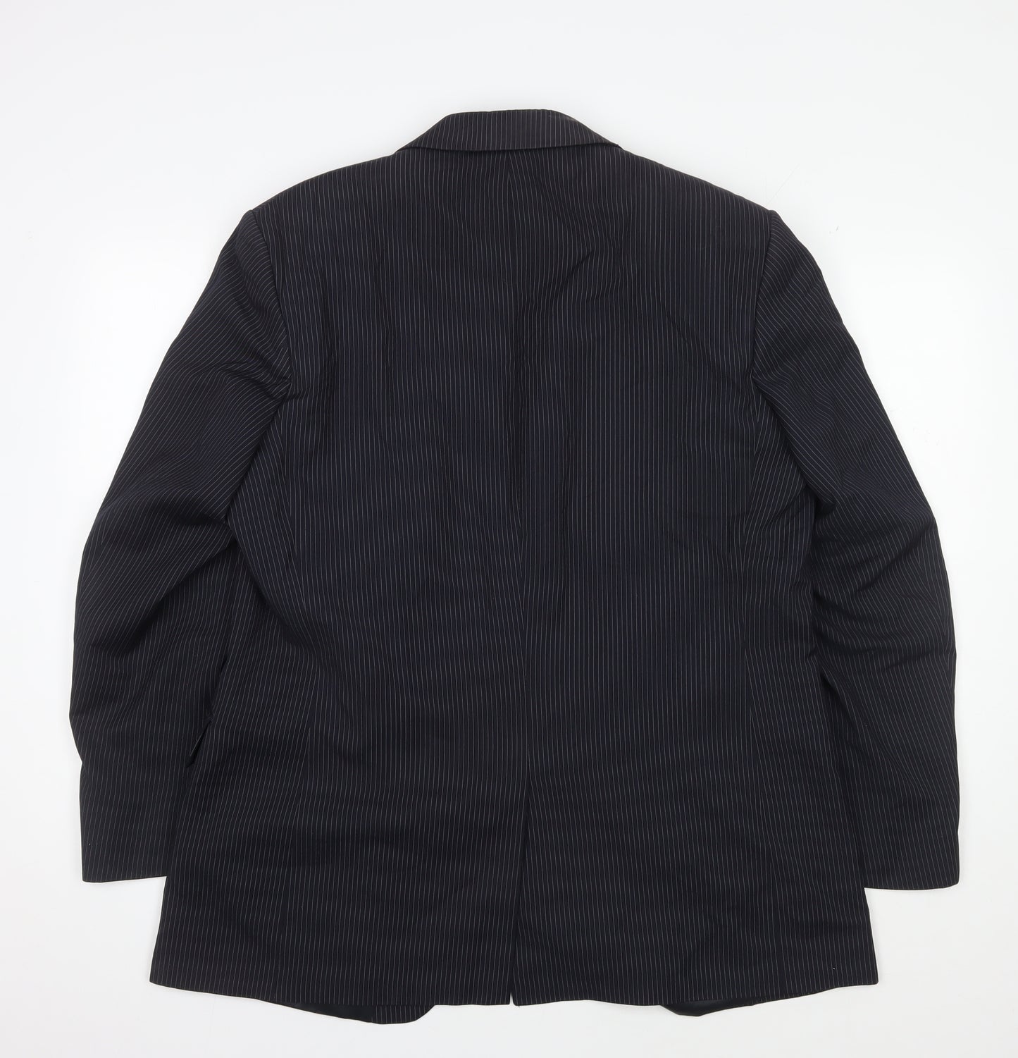 Centaur Men's Black Striped Blazer Size 44R