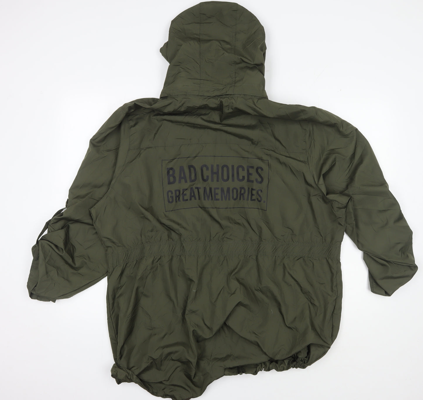 Brave Soul Women's Green Parka Jacket - Size 22