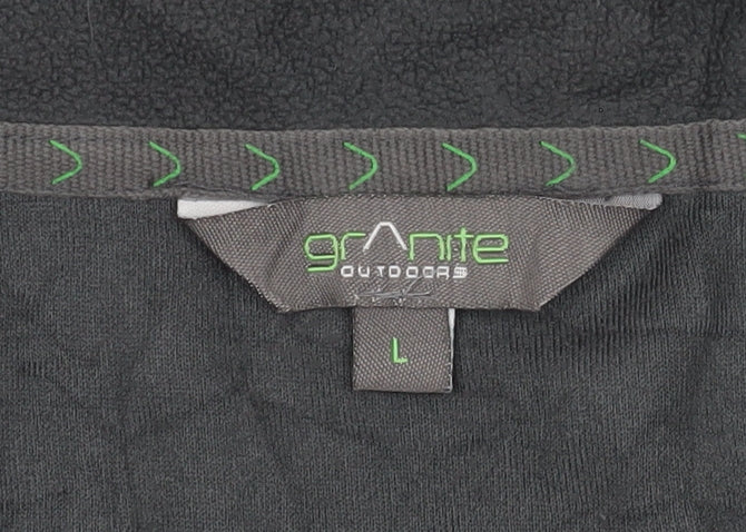 Granite Men's Black Pullover Sweatshirt L