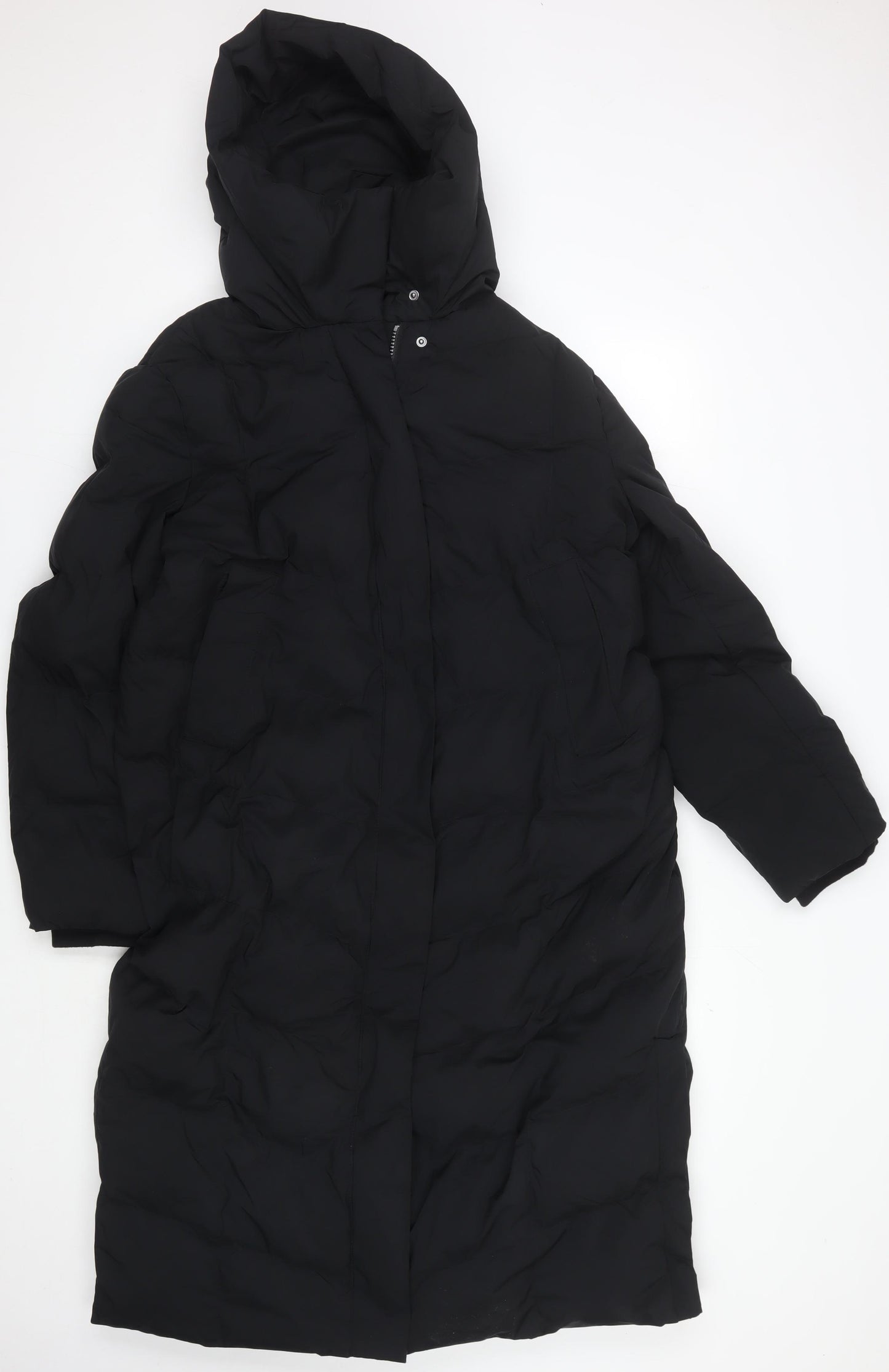 Marks and Spencer Women's Black Puffer Jacket, Size 12