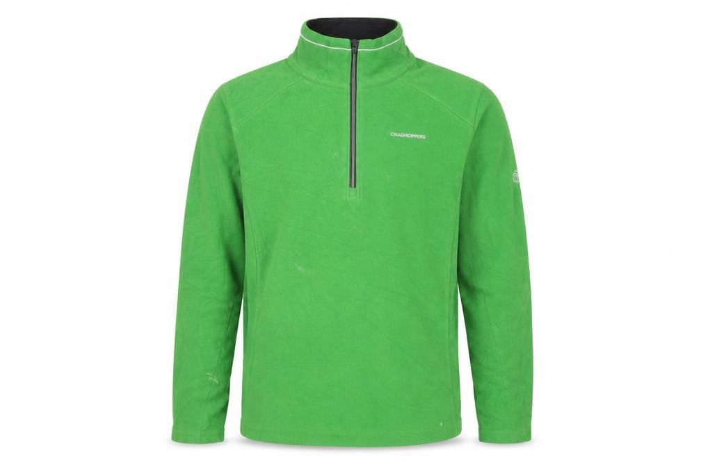 Front view of Craghoppers Green Pullover Sweatshirt Men's S Outdoor