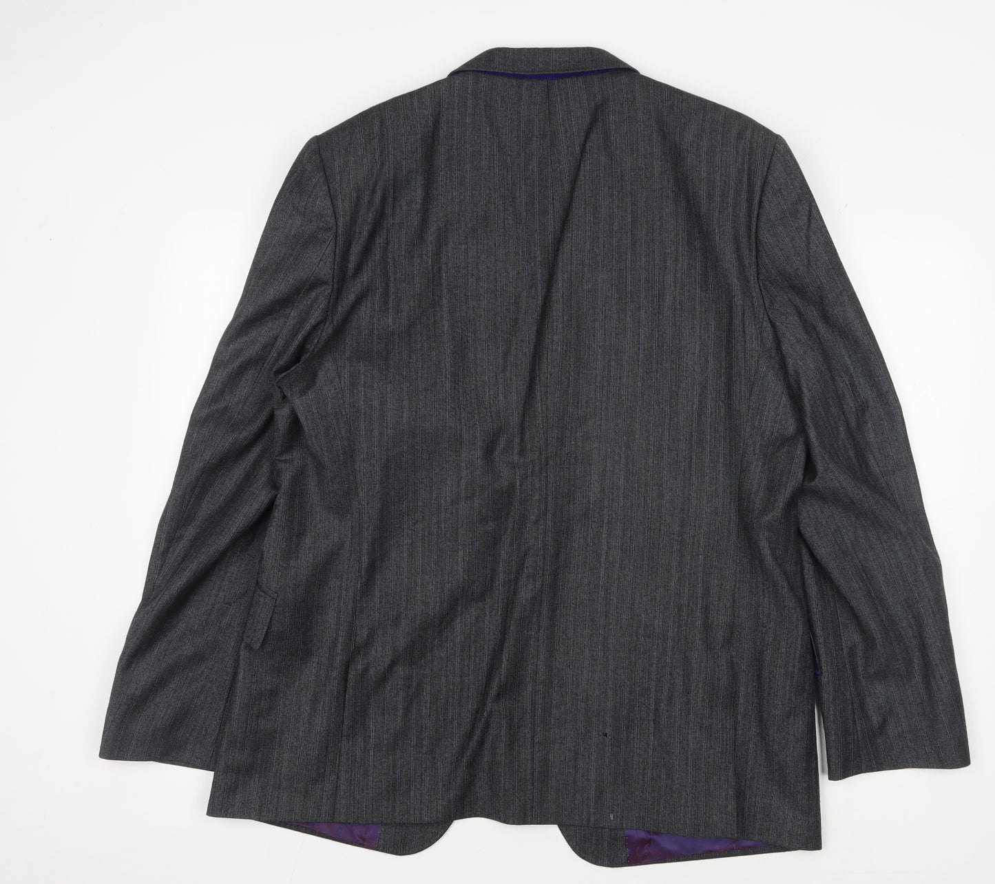 Ted Baker Men's Grey Wool Striped Suit Jacket 44R