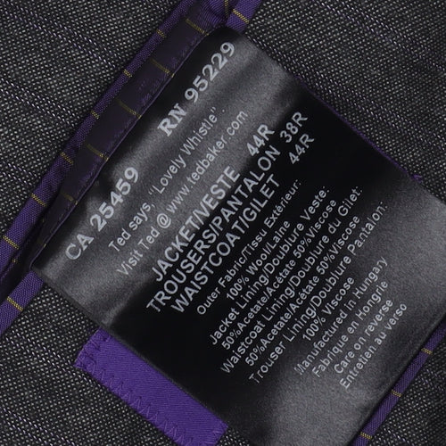 Ted Baker Men's Grey Wool Striped Suit Jacket 44R