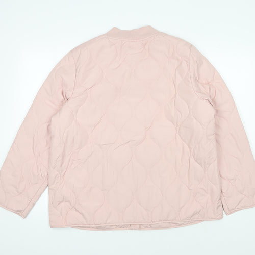 M&S Women's Pink Bomber Jacket Size 16