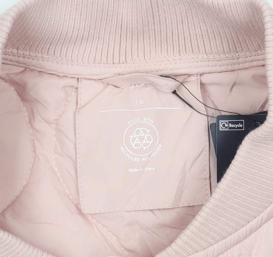 M&S Women's Pink Bomber Jacket Size 16