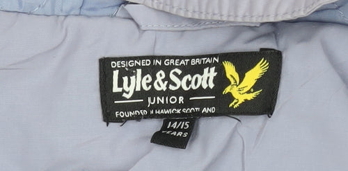 Lyle & Scott Girls Hooded Blue Jacket 14-15 Years
