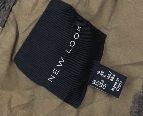 New Look Women's Brown Parka Jacket Size 10