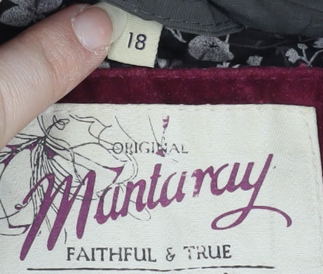 Mantaray Women's Black Hooded Waistcoat Size 18