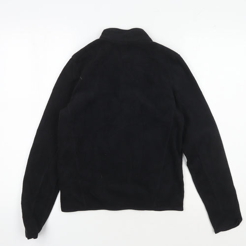 Decathlon Girls Black Fleece Jacket Size 12 Lightweight Activewear