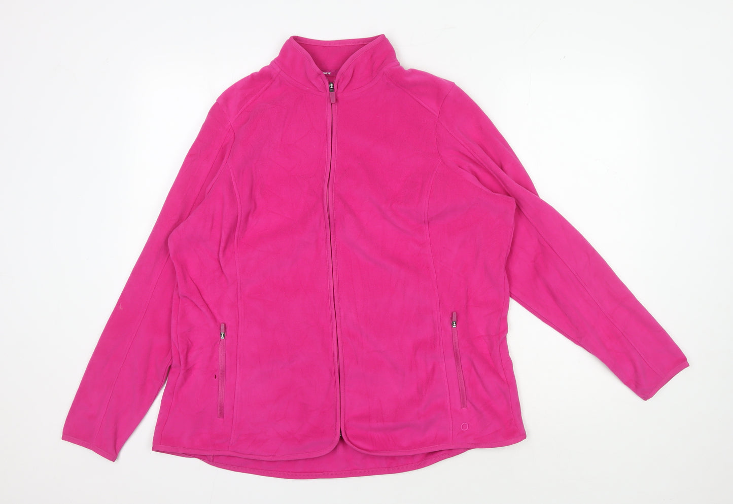 Marks and Spencer Women's Pink Fleece Jacket Size 18