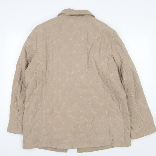 Eastex Women's Beige Quilted Jacket Size 16