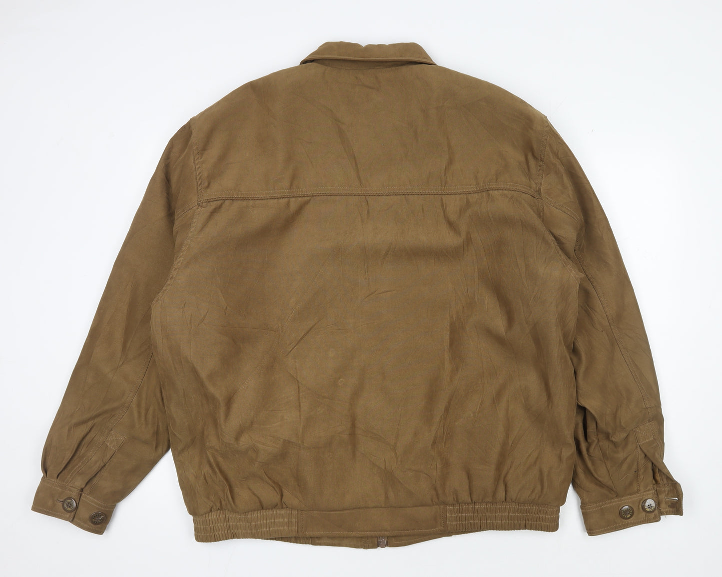 Saxon Men's Brown Bomber Jacket XL - Casual Style