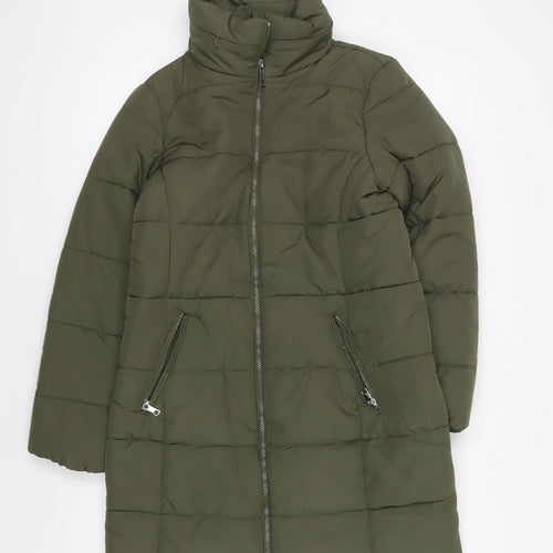 Marks and Spencer Women's Green Puffer Jacket Size 10