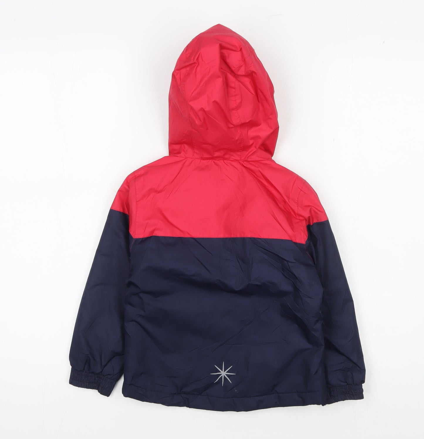 Crivit Boys Red Blue Colourblock Parka Jacket 2-3 Years