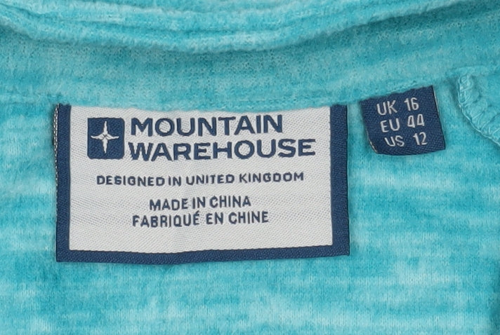 Mountain Warehouse Women’s Blue High Neck Pullover Sweatshirt