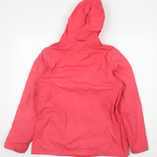 Regatta Women's Pink Hooded Waterproof Rain Coat Size 16
