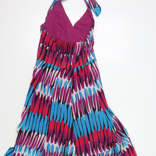 Woolworths Women's Multicoloured Halter Dress Size 10