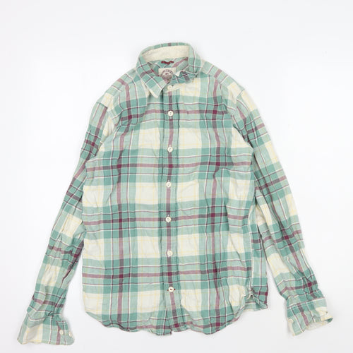Fat Face Men's Multicoloured Plaid Button-Up Shirt XS